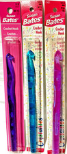 Susan Bates Crystalites Crochet Hooks Set Of 3  M-13, N-15, P-16