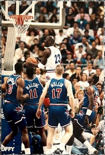 1992 Michael Jordan "Jordan Flying Through the West" Type 1 Original Photo