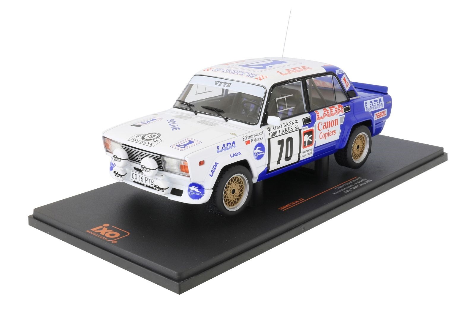 Voiture rallye LADA vaz 2105 VFTS 1986 miniature IXOMODELS 1/43 de collection