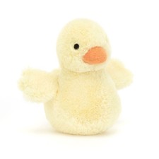 Jellycat London Fluffy Duck Small Plush 4" - NEW