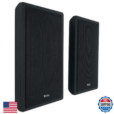 Rockville RockSlim Pair Black 5.25" 240W Home Theater Speakers 8 Ohm Wall