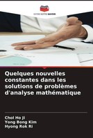 Chol Ho Ji (U. A.) | Quelques Nouvelles Constantes Dans Les Solutions De...