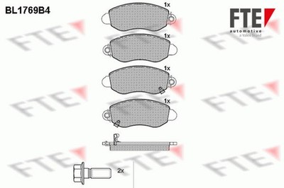 FTE Bremsbelagsatz Scheibenbremse 9010339 für FORD TRANSIT Bus F_E_ F_F_ FAE_