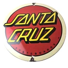 Vintage Santa Cruz Skateboards Logo Porcelain Signs - Classic Skateboard Signs