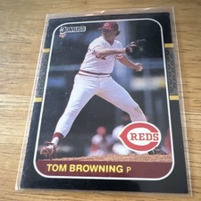 Donruss 1987 Tom Browning Cincinnati Reds Baseball Card #63 Base Set