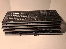Lot Of 5 Genuine Dell Y-U0003-DEL5 U473D 2 USB Ports Multimedia Keyboard