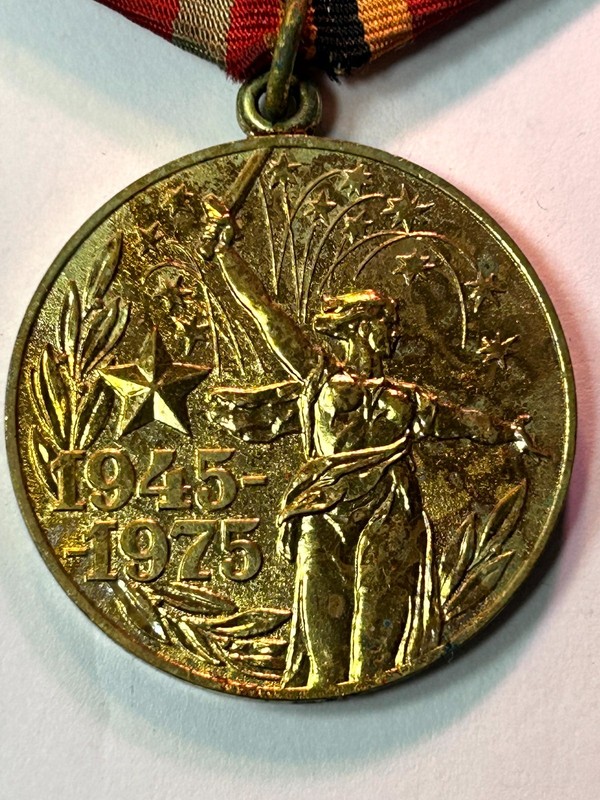 USSR Soviet Medal 30 Years Victory Great Patriotic War 1941-1945 1975