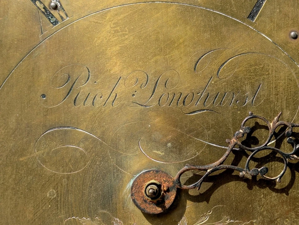  Rich Longhurst  1700's Long Case Clock Movement Steyning Eng *Parts Only* - Image 4 of 4