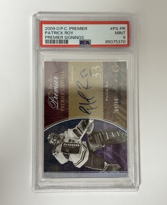 2009-10 OPC Premier Signings Auto - Patrick Roy /50