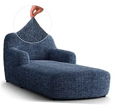  Cover - Lounge Chair Sofa Slipcover- Printed Chaise Lounge Vittoria Blue