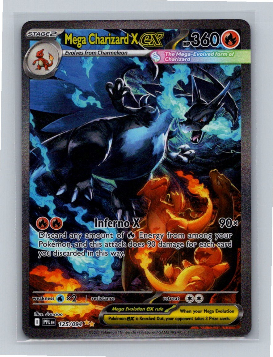 Mega Charizard X ex Special Illustration Rare ME02: Phantasmal Flames 125/094 NM