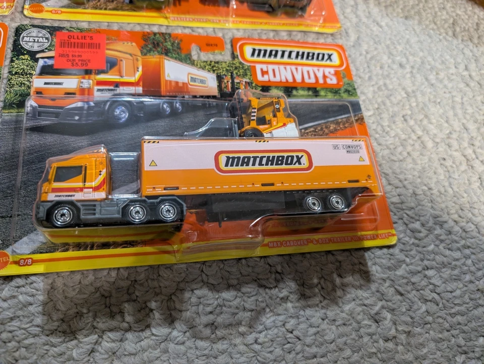 Lote de 4 portacarros Mustang Matchbox Convoy Sriracha Nissan Junior Foto 3 de 4