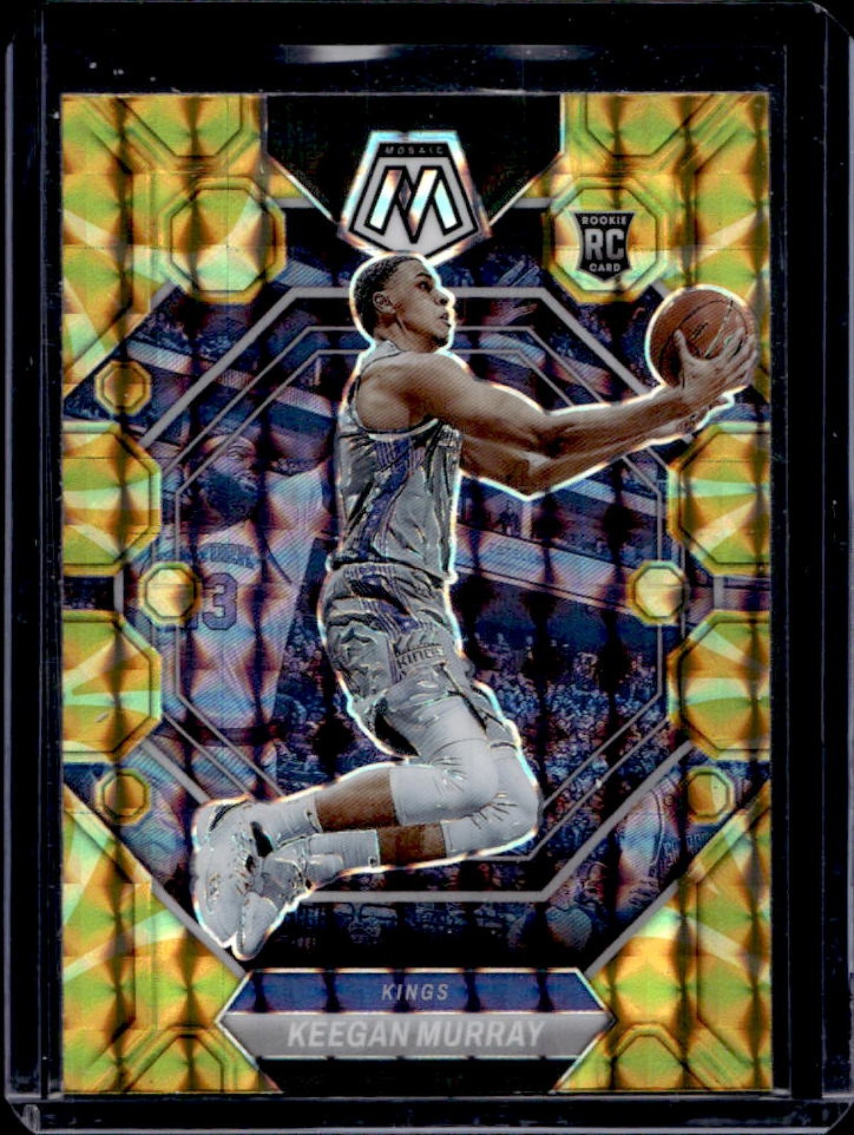 2022-23 Mosaic Keegan Murray RC Reactive Yellow Rookie #227 Kings