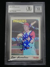 1970 Topps #545 Ken Harrelson BAS 10 Authentic HAND SIGNED AUTO