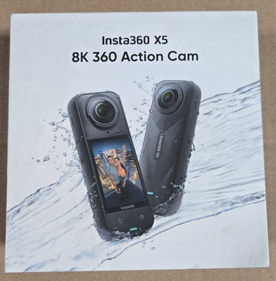 Insta360 X5 8K 360 Action Video Camera Black IN ORIGINAL BOX | eBay