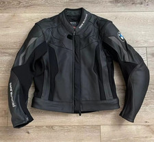 Bmw Motorrad Leather Jacket Mens Racing Biker Armor Premium Ride Gear