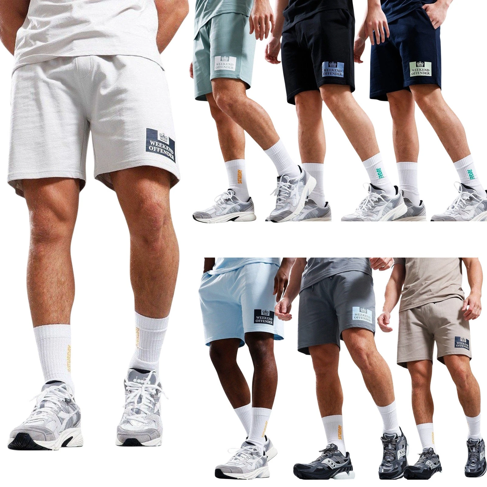 Weekend Offender Mens Shorts Half Pants Summer Holiday Casual Knee Length