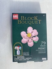 NEW, Block Bouquet PEONY Flower Building Bloc...