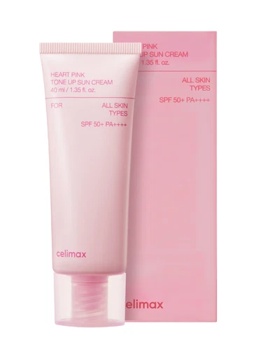 Celimax Heart Pink Tone Up Sun Cream SPF50+ PA++++ (40 ml) Authentic/U.S. Seller