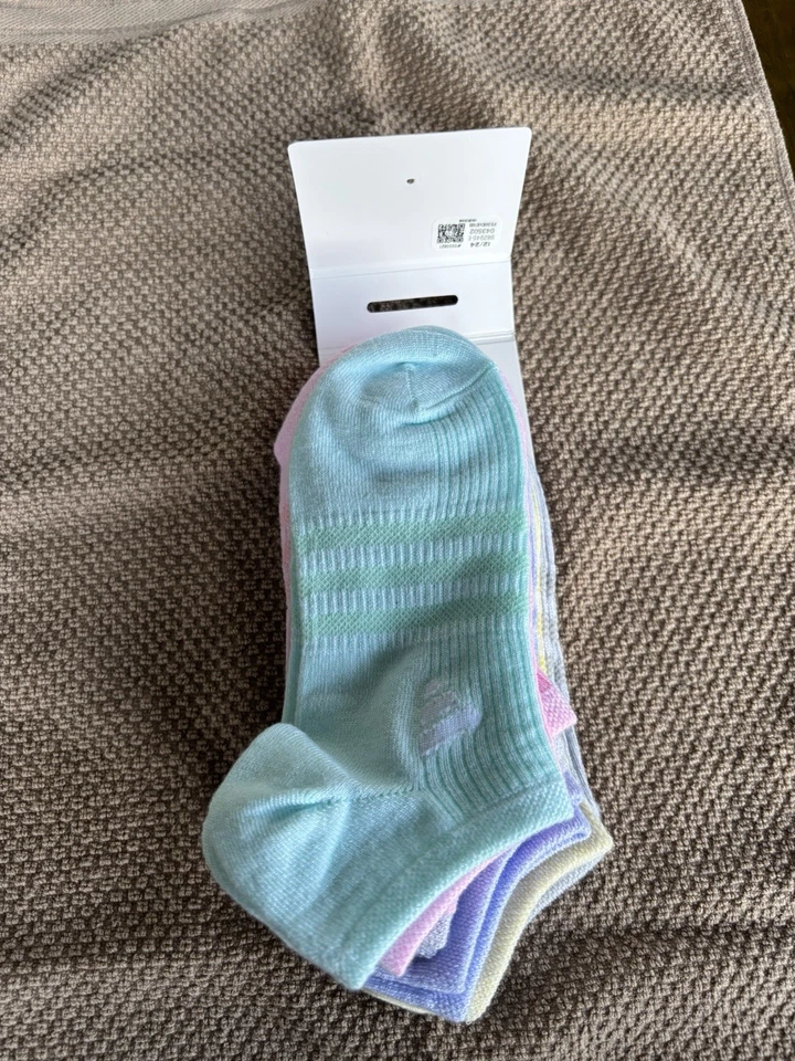 Adidas Calcetines de Compresión Arco Súper Ligeros Niñas No Show 2Y 5Y Colores Pastel Nuevos Foto 4 de 4