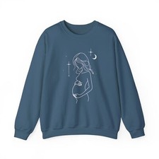 Mamma Moonlight Sweatshirt, Pregnancy Gift, Maternity Apparel, Expecting Mom