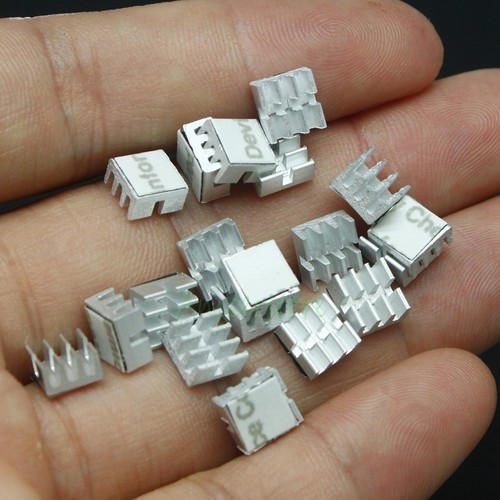 20x Mini Aluminium Cooler Cooling Adhesive Back Heatsink For MOS IC Chip Chipset - Picture 7 of 7