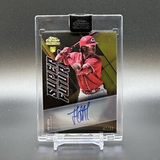 2021 Topps Chrome Black Jose Garcia Super Futures Gold Auto #'d /50 - Reds