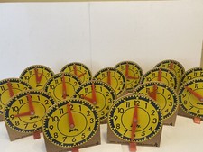 Set of 15 Judy Mini Clock 4   Educational Telling Time With Stands