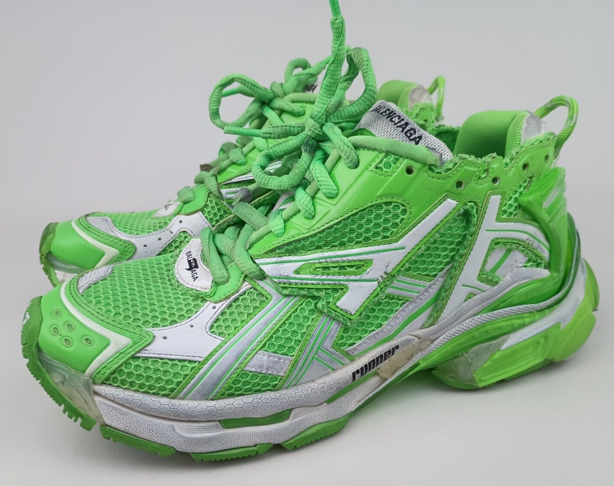 Balenciaga Men's Fluo Green Runner Sneakers Size 43 | eBay Balenciaga Men's Fluo Green Runner Sneakers Size 43 | eBay