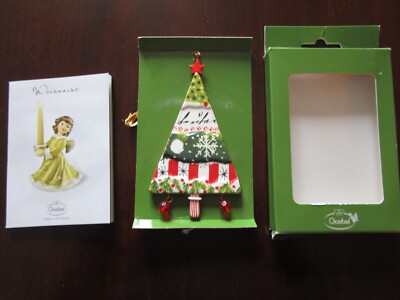 Goebel 2011 Winter Dreams Ceramic Christmas Tree Ornament