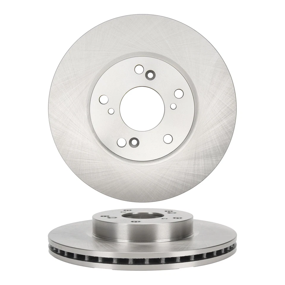 Front Disc Brake Rotors Brake Pads Fit For 2003-2007 Honda Accord - Image 3 of 4