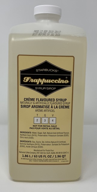 starbucks creme flavored syrup