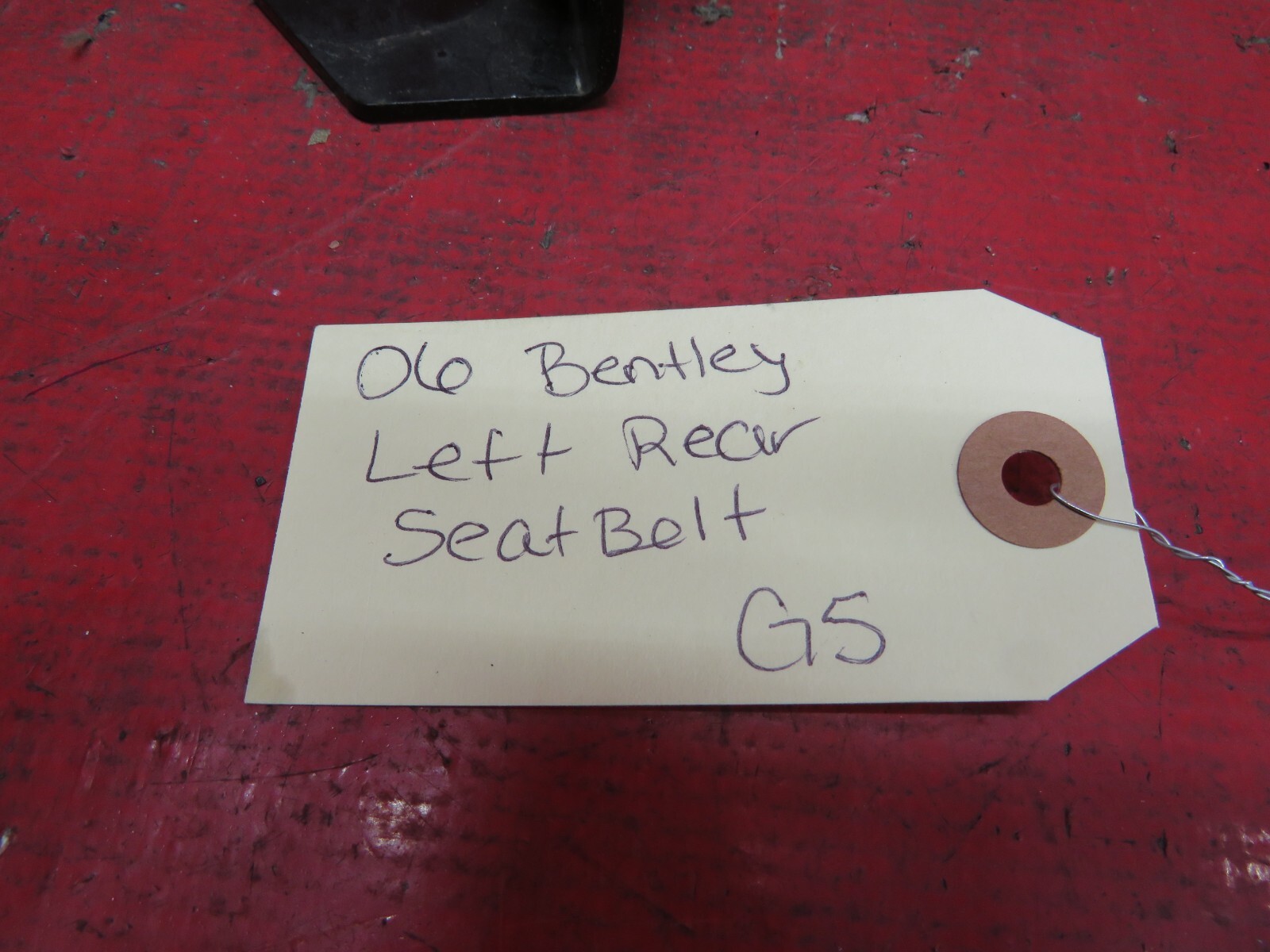 2006 BENTLEY FLYING SPUR LEFT REAR SEATBELT