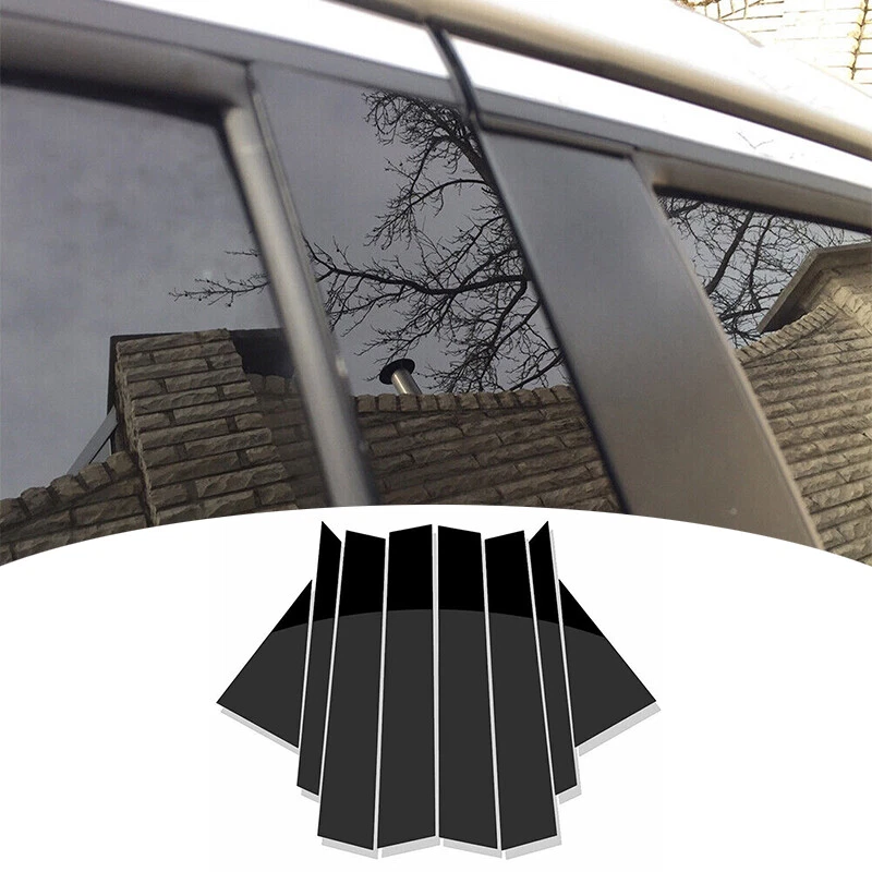 Ajuste Infiniti FX35 FX45 2003-08 07 06 negro brillante postes de pilar moldura de puerta reemplazo Foto 2 de 4