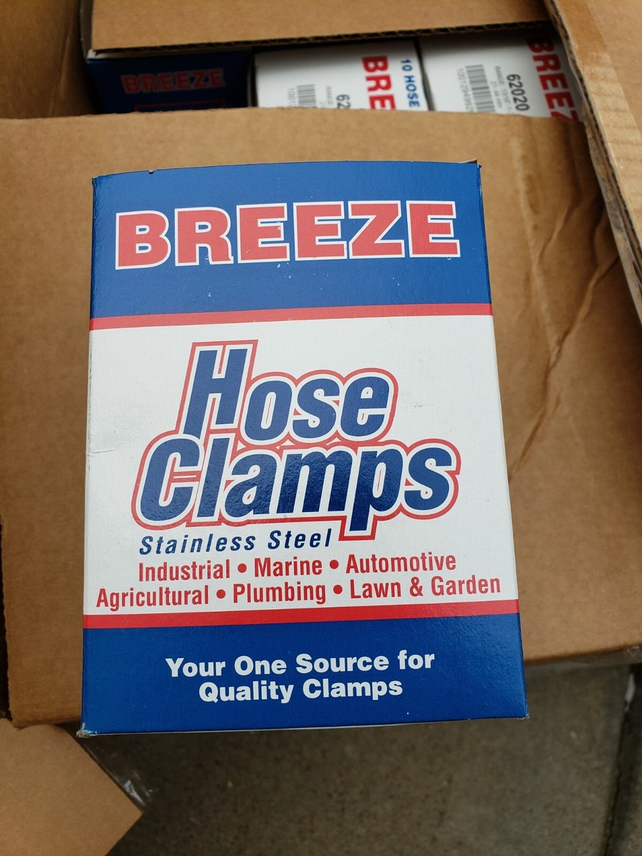 10 HOSE CLAMPS BREEZE 62020 RANGE 13/16'' - 1-3/4 '' 21 -44MM | eBay
