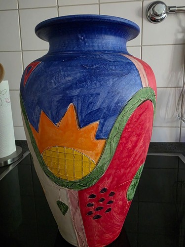 Mediterrane Vase aus Keramik