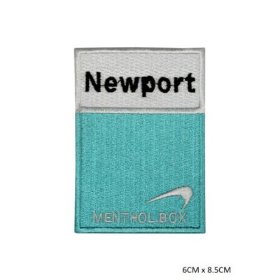Newport Menthol Box Aufnäher Bügelbild Patch Abzeichen bestickt für Kleidung 