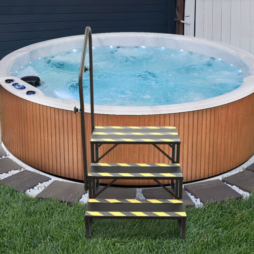 Swimming Pool Ladder Above Ground 3-Step Portable Step Ladder With Handrails