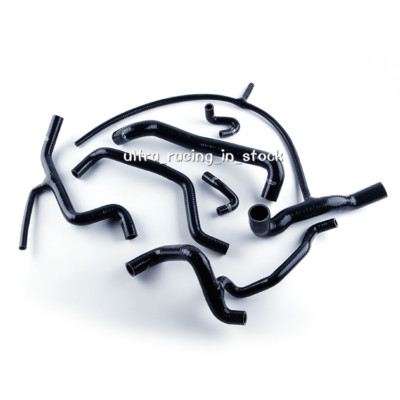 FIT VW GOLF MK3 JETTA A3 VR6 2.8 V6 94-98 Black Silicone Radiator Coolant Hose