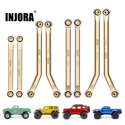 INJORA Brass High Clearance Chassis Link for 1/24 SCX24 C10 JLU Bronco Base Camp