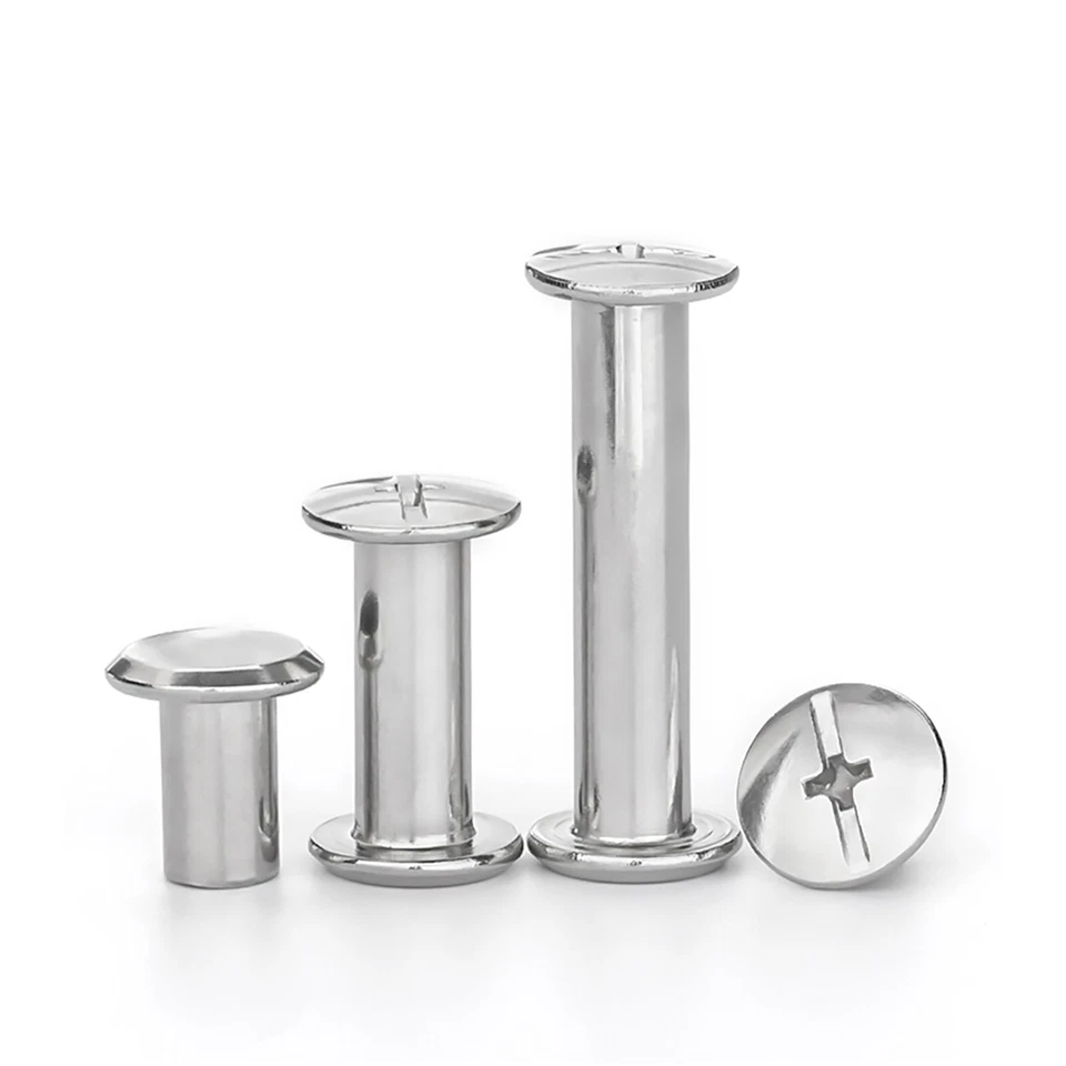 Viti per cintura viti Chicago viti a libro libro cintura rivetti acciaio inox V2A - Immagine 3 di 4