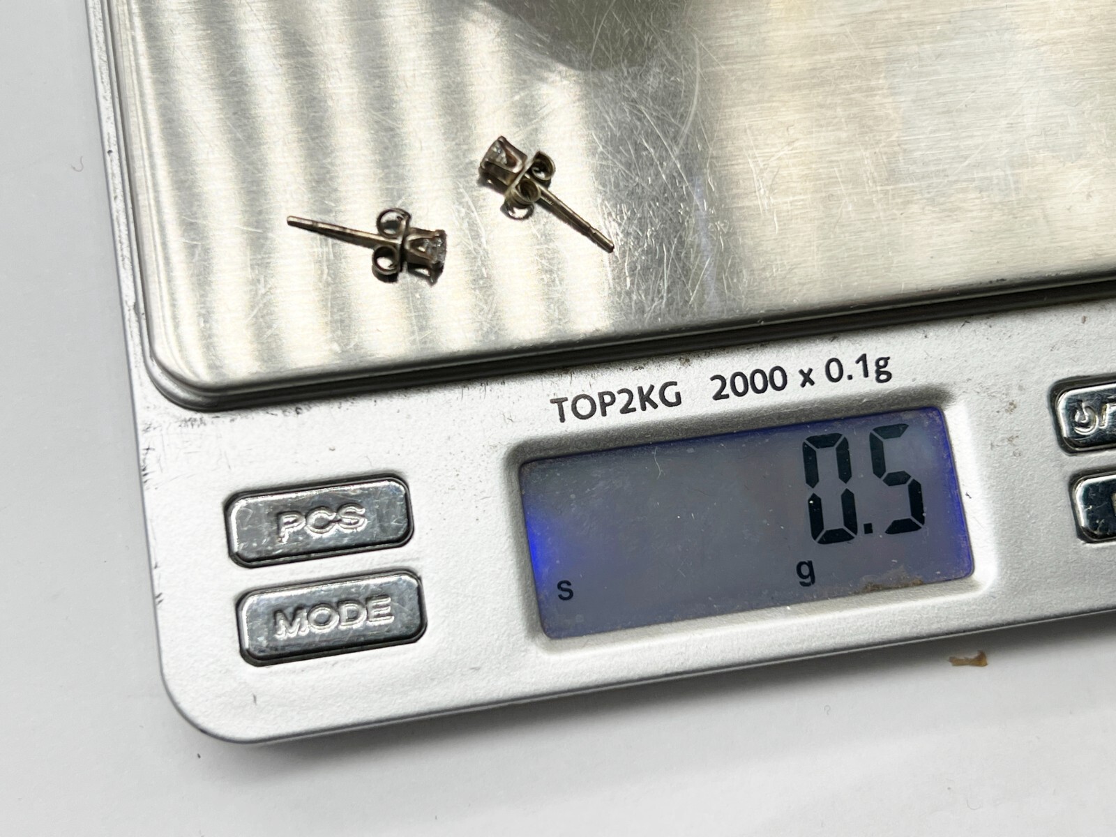 VINTAGE SOLID STERLING SILVER SMALL ROUND BRIGHT … - image 4