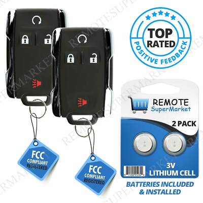 2 For 2012 2013 2014 2015 2016 Chevrolet Silverado 1500 2500 35 Remote Key Fob