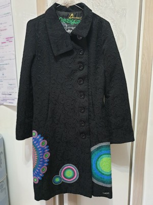 Manteau Desigual Femme à Cercles Colorés - Taille 40, Occasion Très Bon état