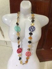 Buffalo horn necklace lacquen - jewelry for women