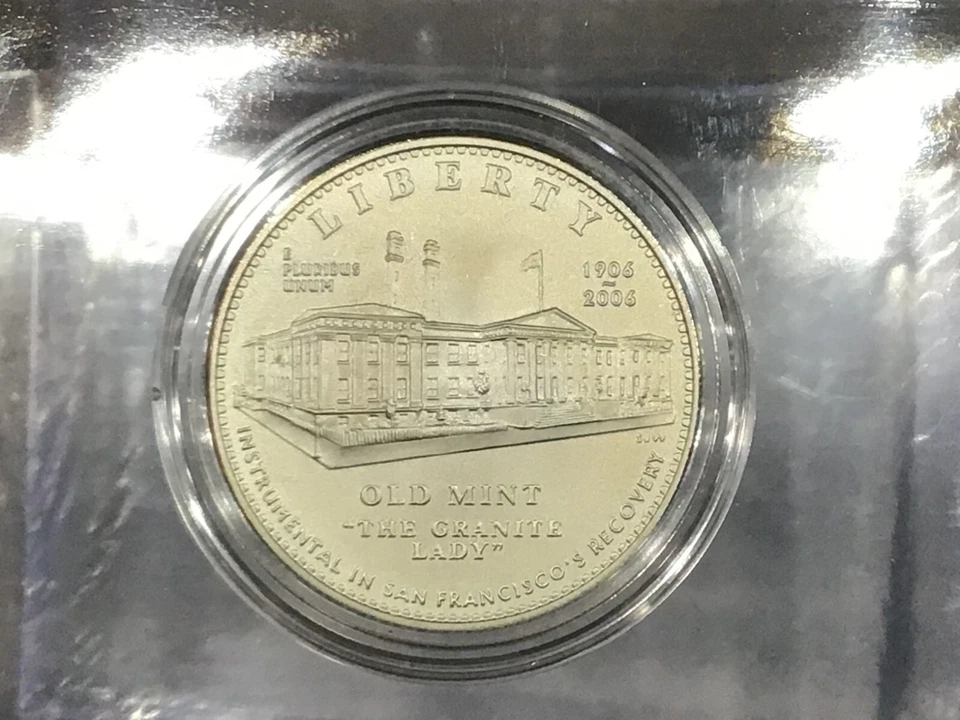 2006-S Old San Francisco Mint Commemorative Silver Dollar Gem BU   B1033 - Image 3 of 4