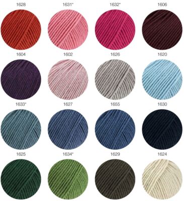 Lana Grossa COOL WOOL BIG Melange 50 g extrafeine Merinowolle Farbauswahl