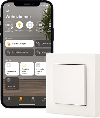 Eve Light Switch Lichtschalter - Weiß (10EBW1701)