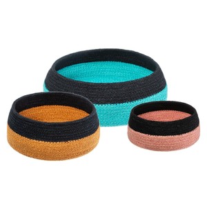 Lot de 3 paniers jute Pop - Vert - Autres