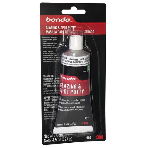 Bondo AUTO Professional GLAZING & SPOT PUTTY for METAL FIBERGLASS WOOD